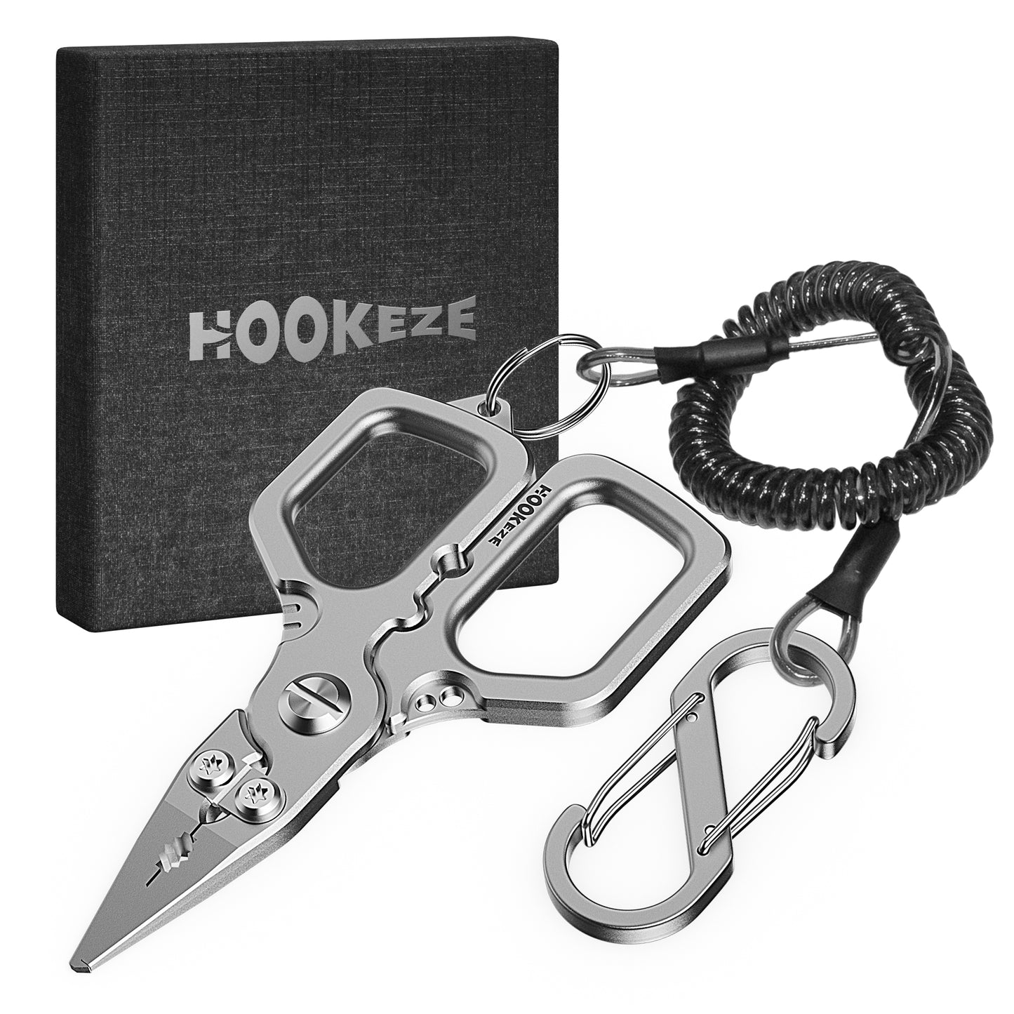 HookEze Compact Titanium Plier With Lanyard