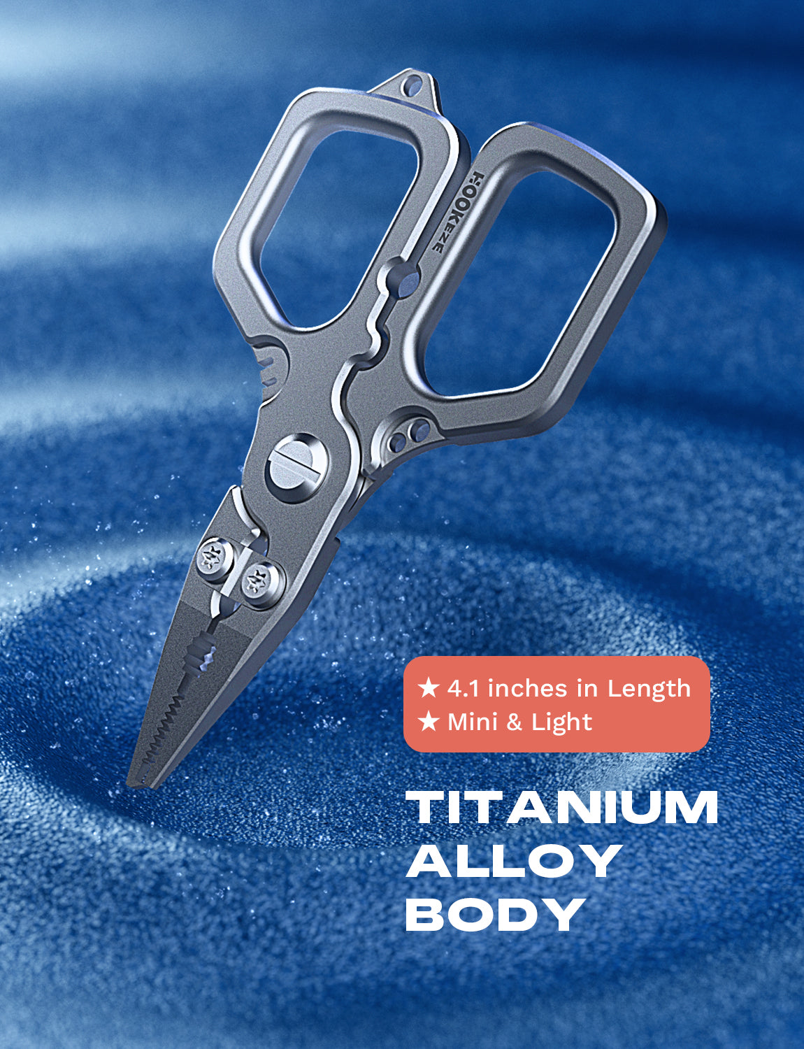 HookEze Compact Titanium Plier With Lanyard