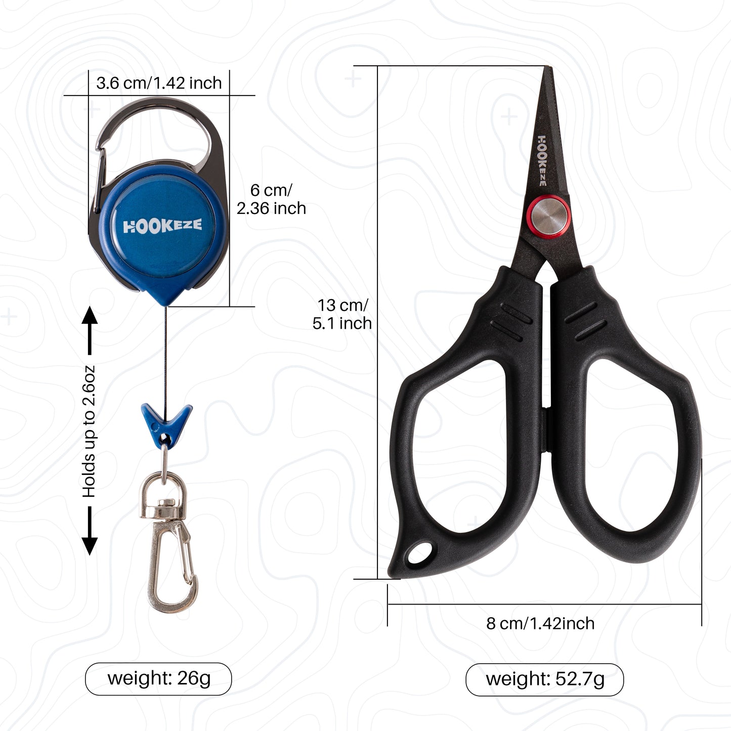 HookEze Compact, Teflon Fishing Scissors