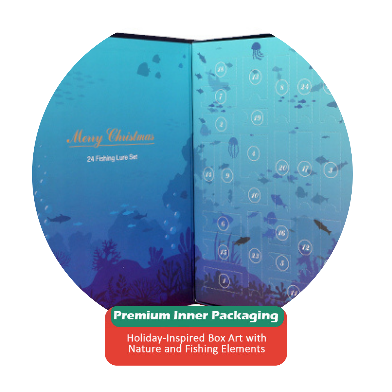 HookEze Fishing Advent Calendar  Starter Kit | 24 Days of Fishing Gifts