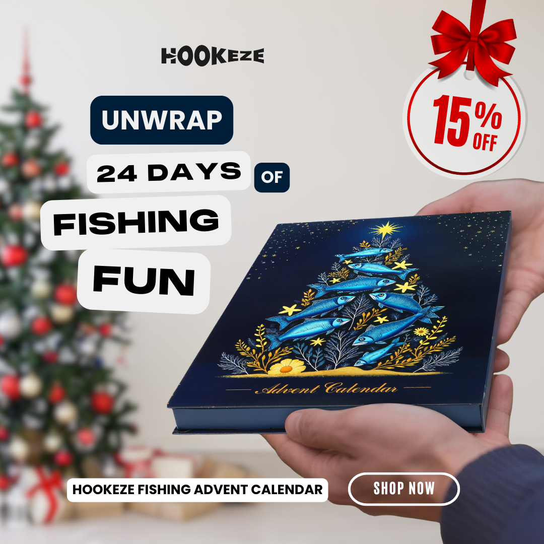 HookEze Fishing Advent Calendar  Starter Kit | 24 Days of Fishing Gifts