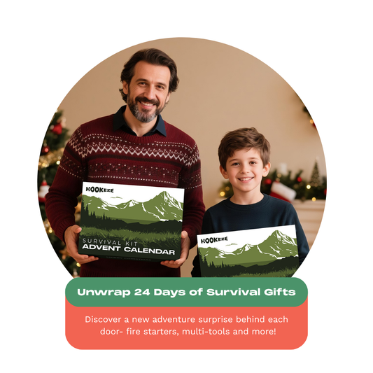 HookEze Survival Advent Calendar | Fishing, Camping, Hiking, Adventure Kit