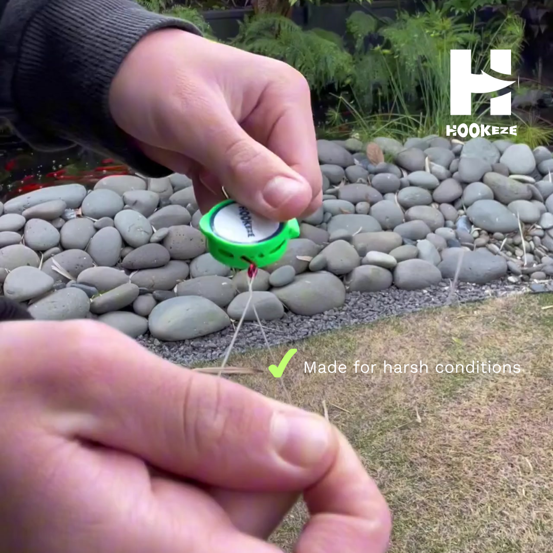 Hook-Eze Fishing Knot Tying Tool (Large) | Pack of 2 | Lime Green