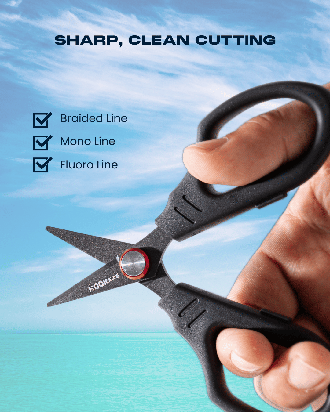 HookEze Compact, Teflon Fishing Scissors