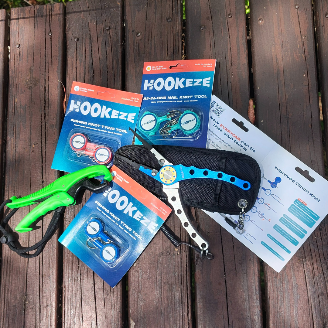 Hook-Eze Fishing Knot Tying Tool (Large) | Pack of 2 | Lime Green