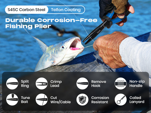 HookEze 7pc Fishing Tool Kit & Nail Knot Tool