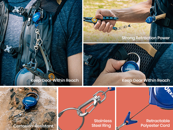 HookEze 7pc Fishing Tool Kit & Nail Knot Tool