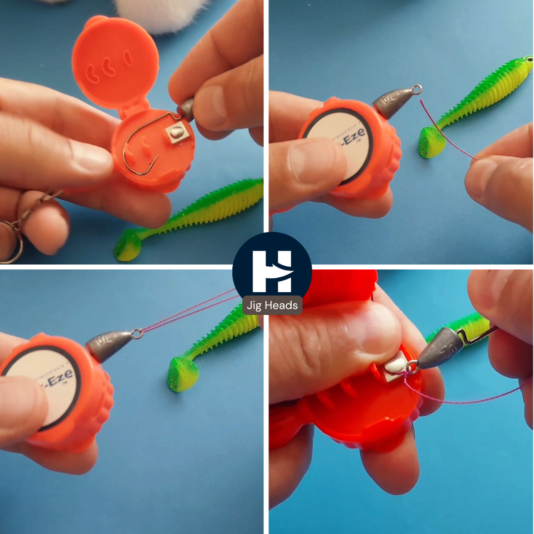 Hook-Eze Fishing Knot Tying Tool (Large) | Pack of 2 | Lime Green