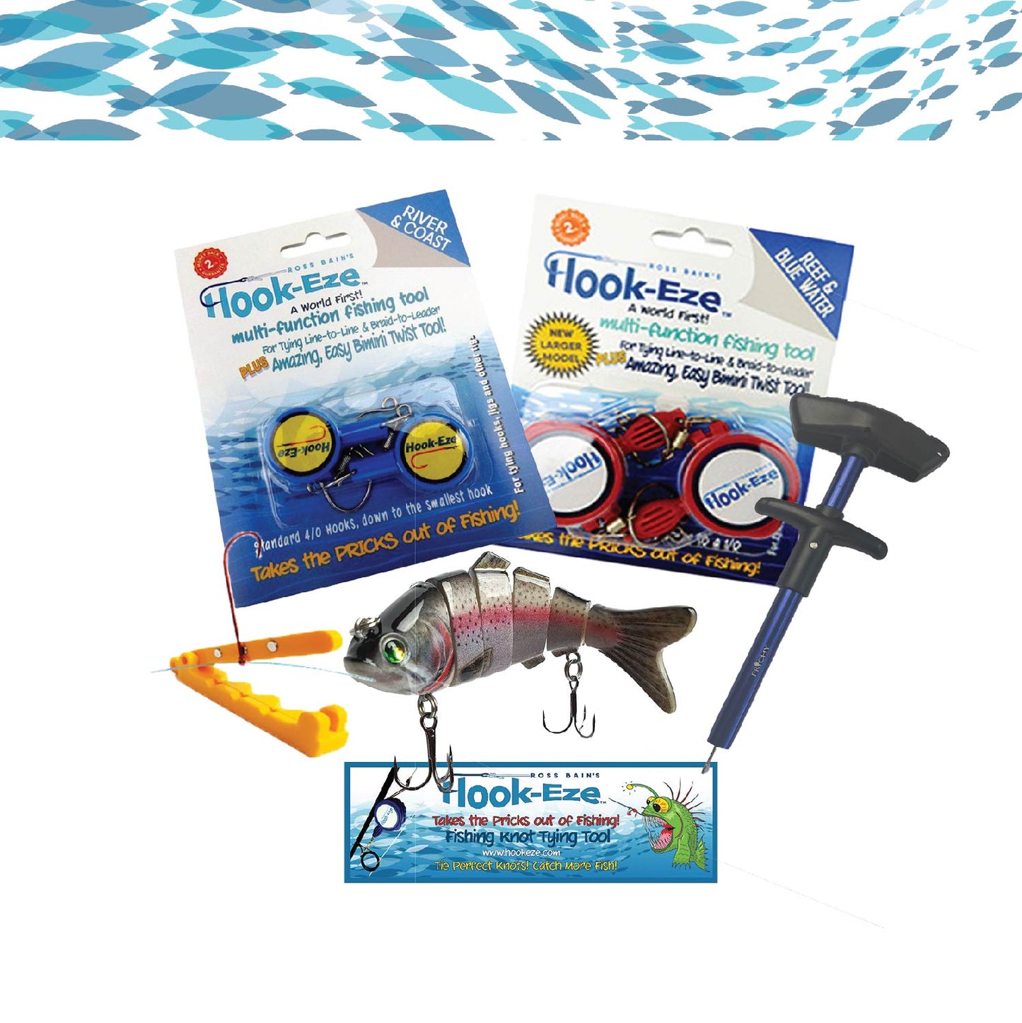 Hook-Eze Angler's Must-Have Fishing Packs | (Standard & Large)