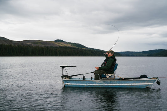 fishing in the cold