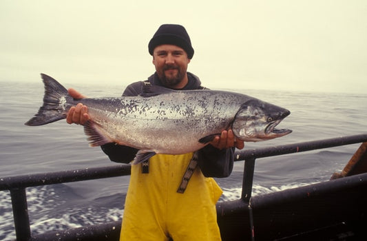 man holding fish