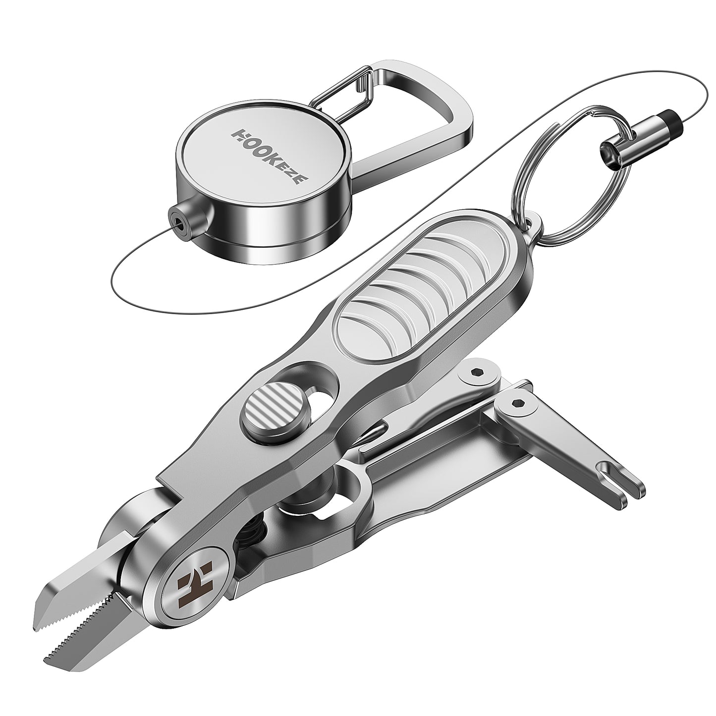 HookEze Fishing Nipper & Retractable Tether Combo