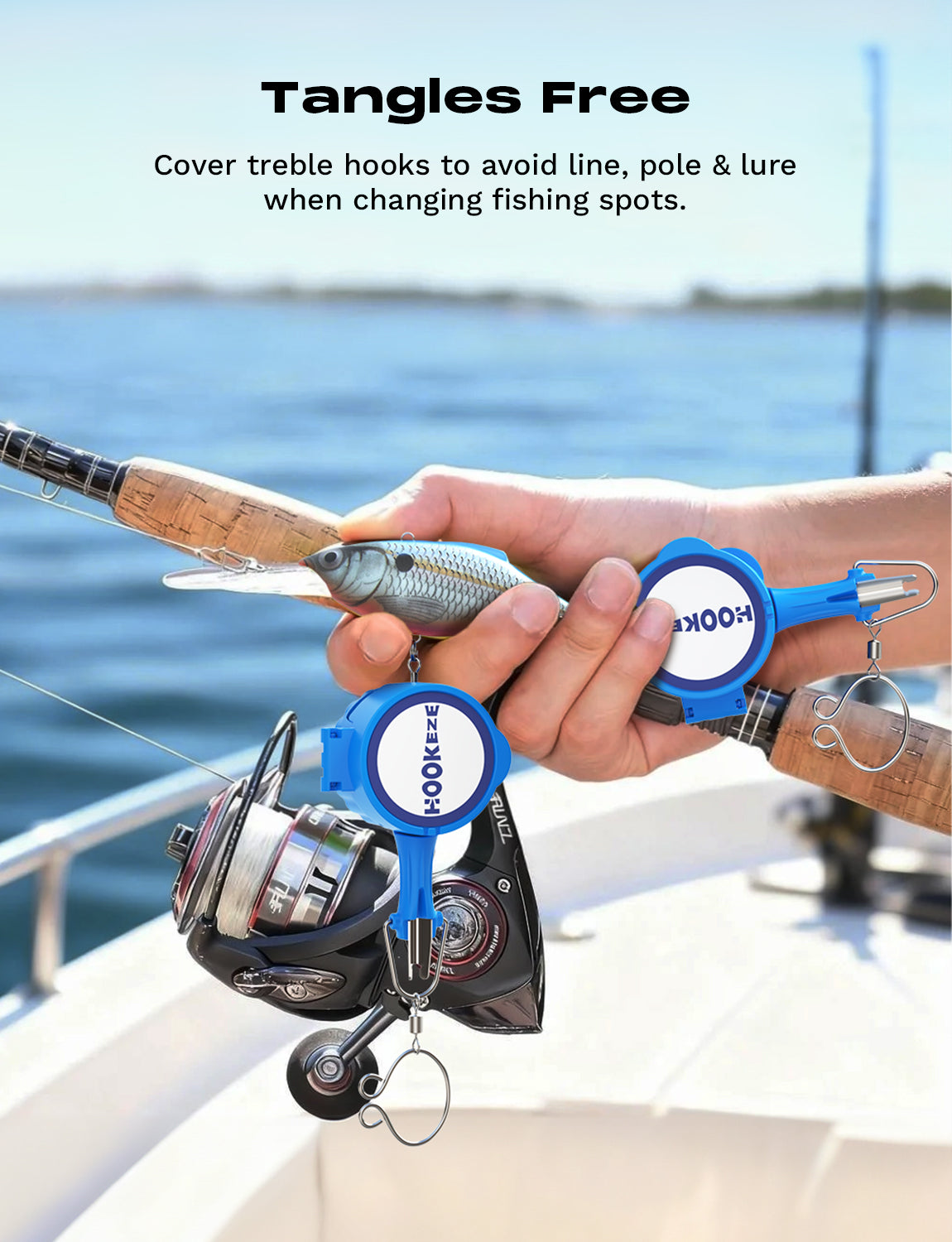 HookEze Fishing Knot Treble Hook Tying Tool | Pack of 2