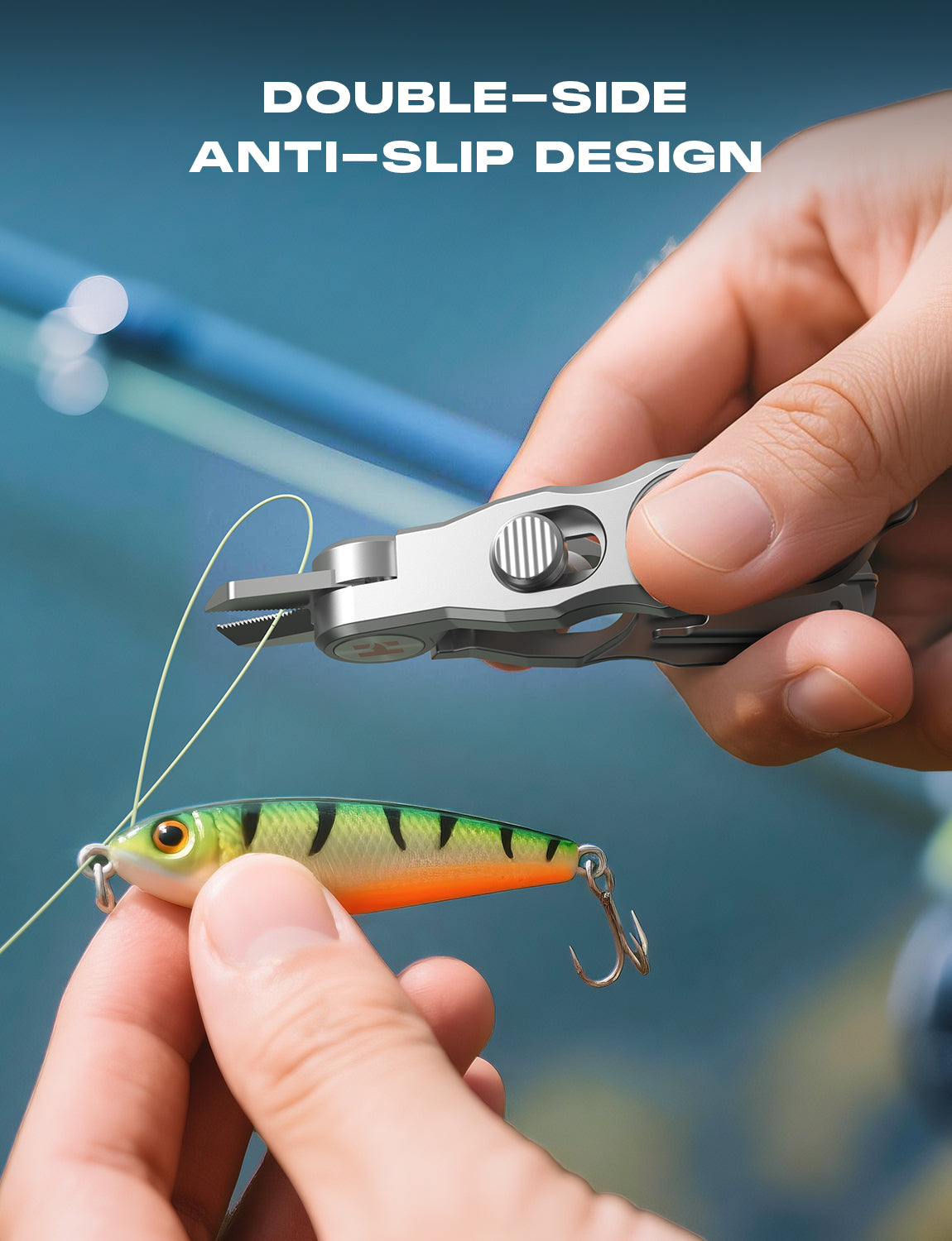 HookEze Fishing Nipper & Retractable Tether Combo