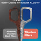 HookEze Compact Titanium Plier With Lanyard