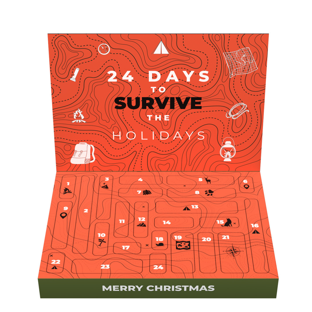 HookEze Survival Advent Calendar | Fishing, Camping, Hiking, Adventure Kit