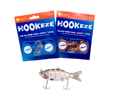 Hook-Eze Nail Knot Tying Tool Fishing Pack