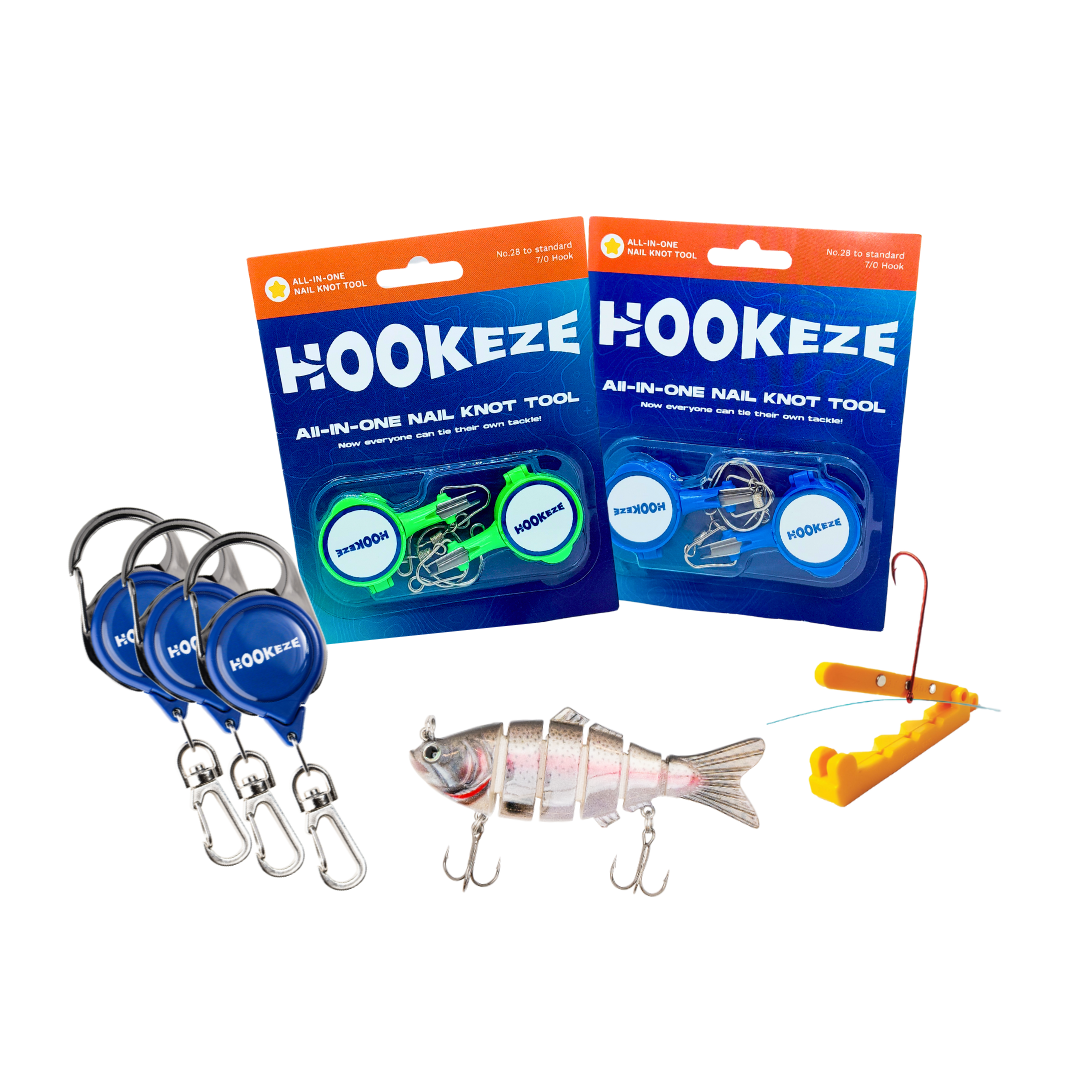 Hook-Eze Nail Knot Tying Tool All-In-One Fishing Pack