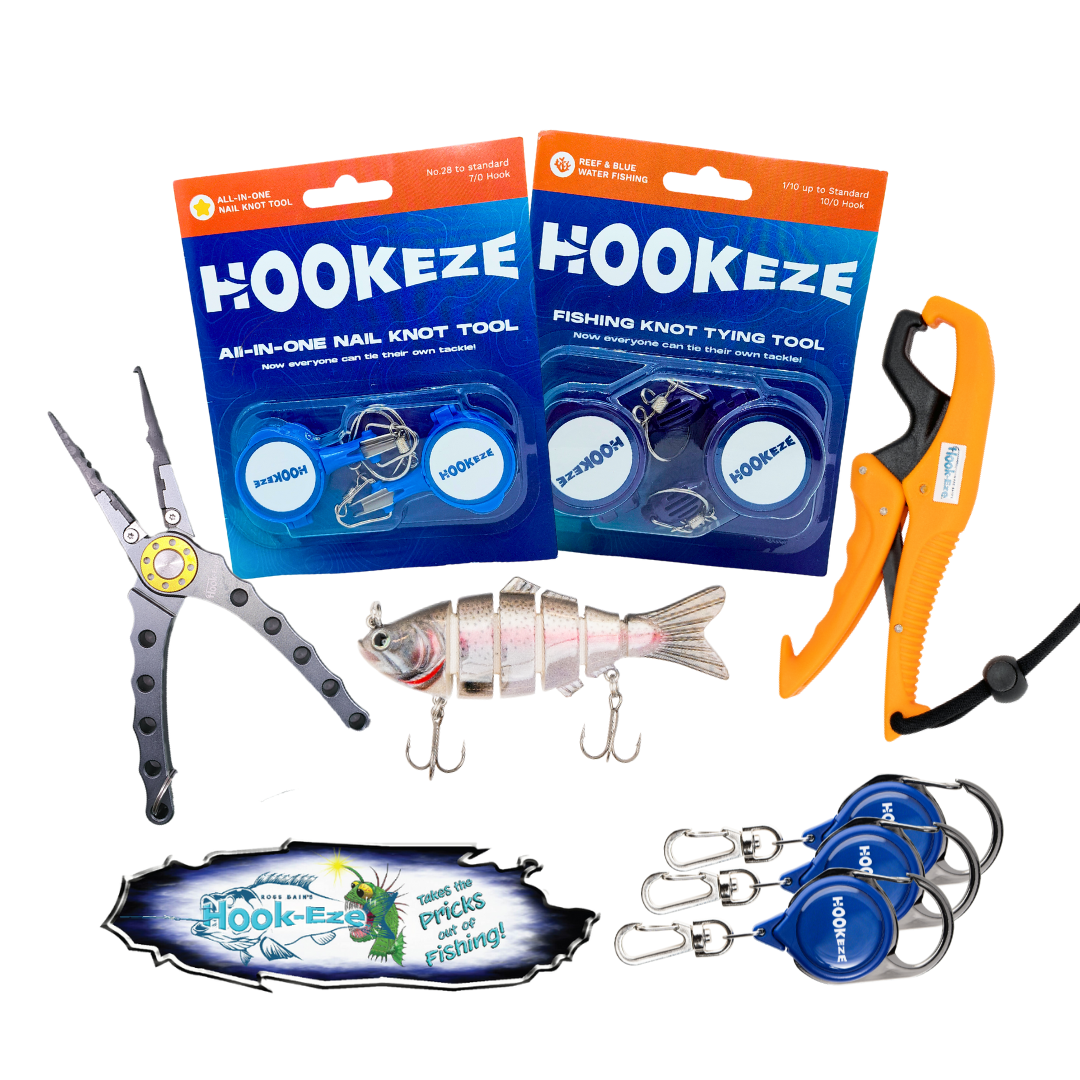 Hook-Eze Angler's Must-Have Fishing Tools | Plier & Gripper Pack (Standard & Large)