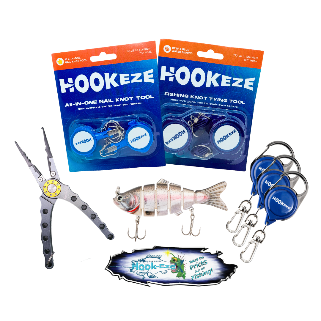 Hook-Eze Angler's Must-Have Fishing Tools | Plier Pack (Standard & Large)