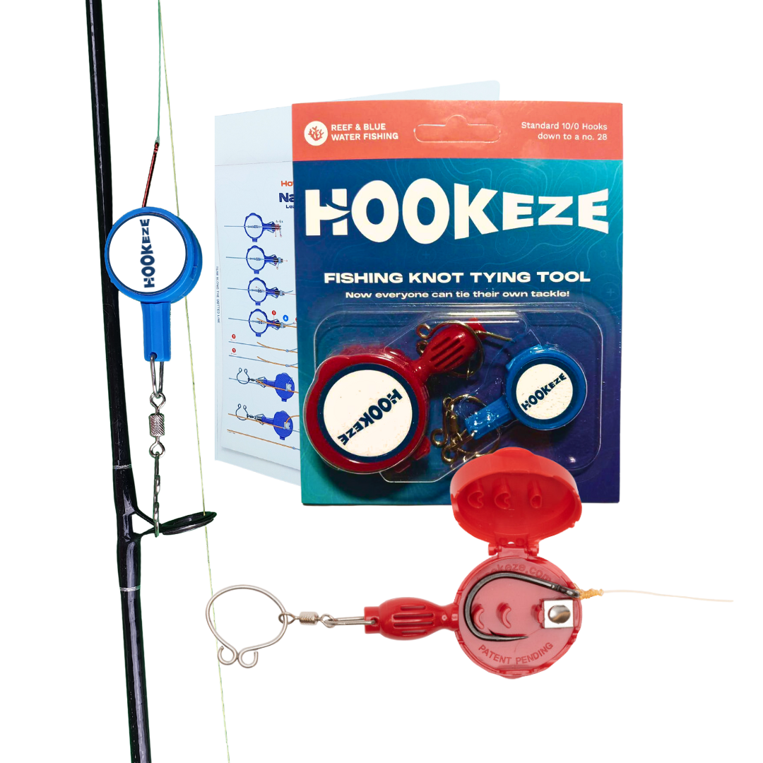 HookEze Fishing Knot Tying Tools (Standard & Large) | Pack of 2