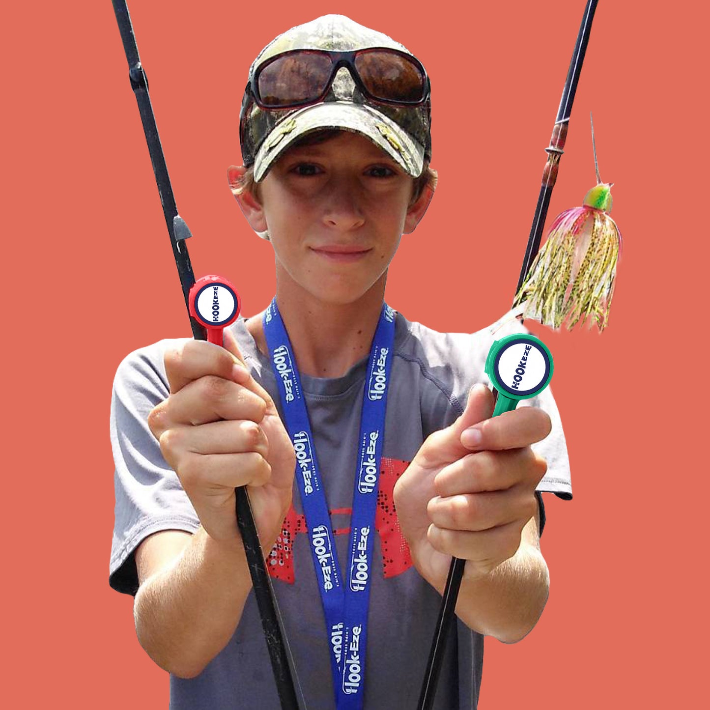 HookEze Christmas Pack | Pack of 2 | Red & Santa Green Standard Models