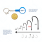 Hook-Eze Fishing Knot Tying Tool (Standard) | Pack of 2