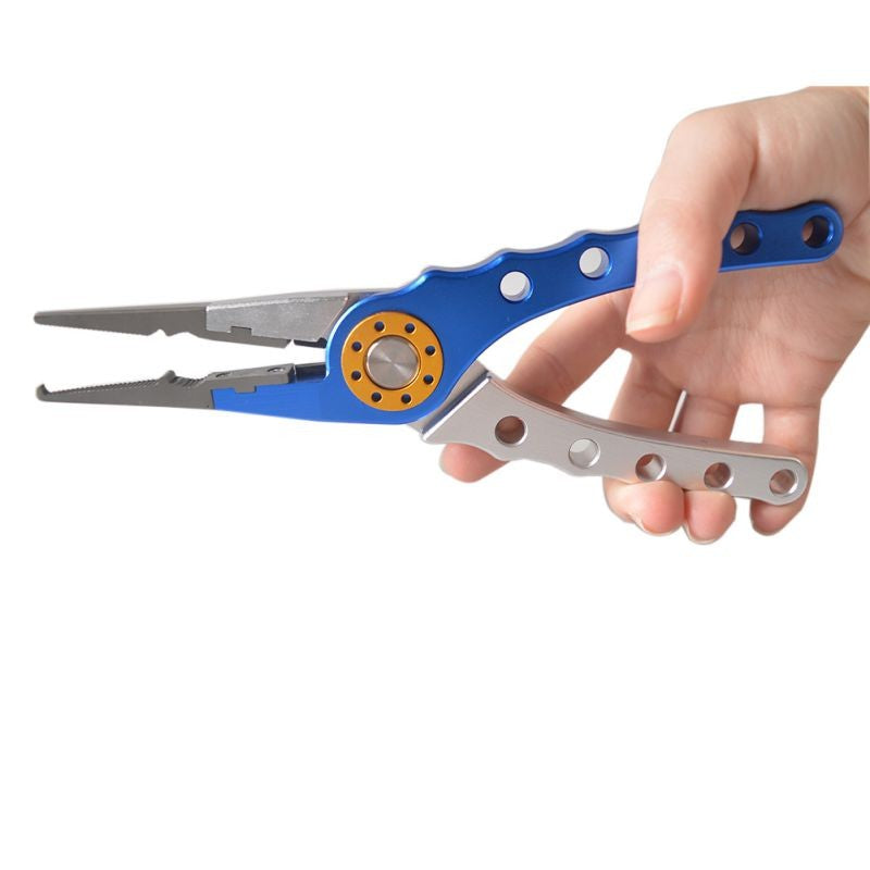 Hook-Eze Aluminum Fishing Plier | Built-in Line Cutter, Sheath and Lanyard