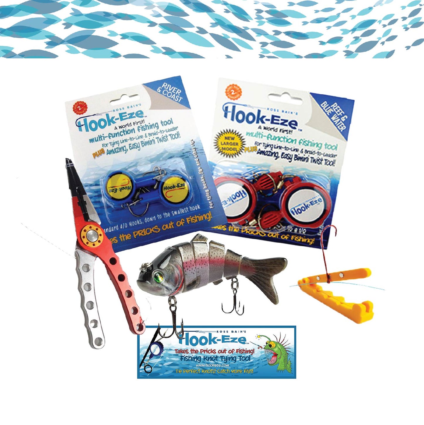 Hook-Eze Angler's Must-Have Fishing Packs | (Standard & Large)