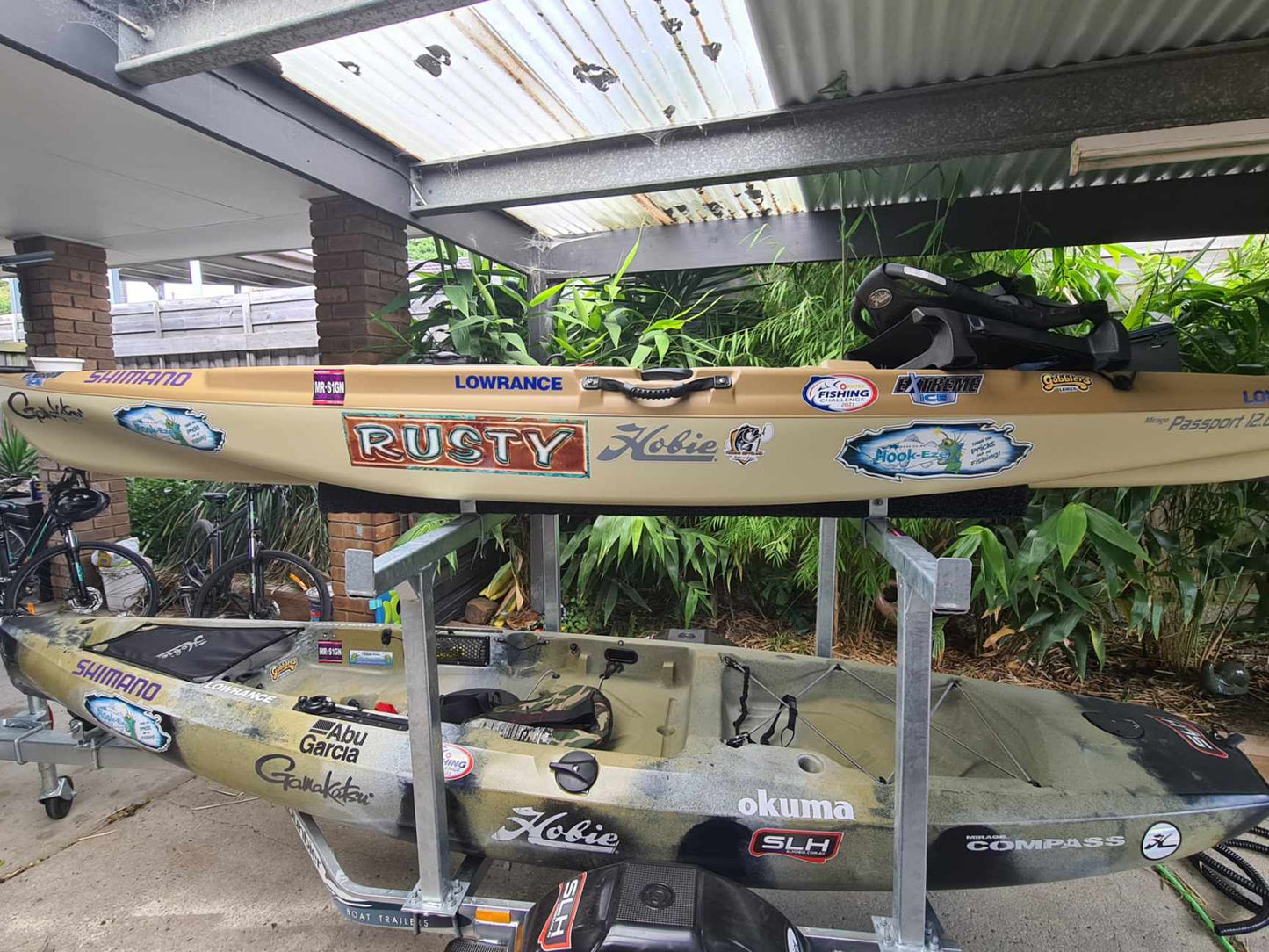 Hook-Eze UV Resistant Kayak or Boat Stickers | Waterproof